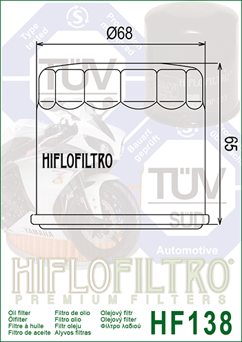 Filtre à air Hiflofiltro pour Suzuki GSXR600 97-00/GSXR750 96-99