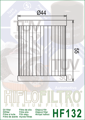 Bimota Hiflo HF138 Oil Filter fit Suzuki KLT-A400 FC-K9,L0,L1-L9 KQ 400 AS Camo 09-19 824225110159 