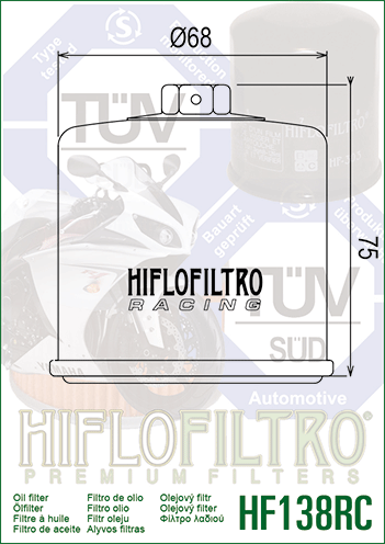 HiFlo Oil Filter HF138 for Arctic Cat 400 4x4 Automatic  03-08