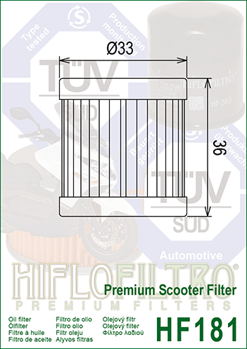 HIFLO Ölfilter SCOOTER HF181
