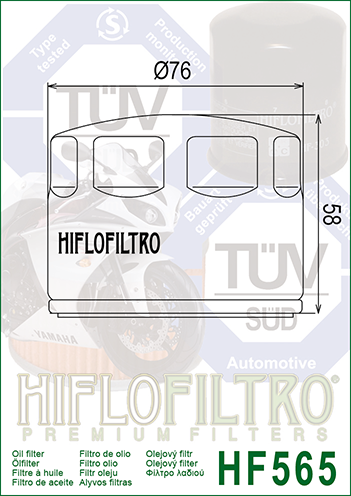 HI FLO Oil Filter For GILERA 800 GP Centenario 08-14