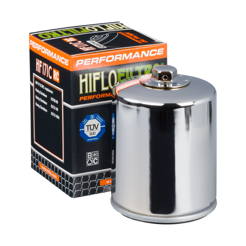 New HiFloFiltro HF171C Chrome Oil Filter for Milwuakiee Eight Harley